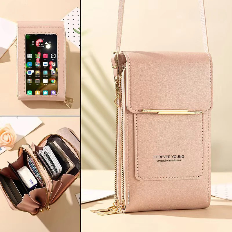 touch screen phone bag fashionable womens crossbody mini convenient travel wallet 241213