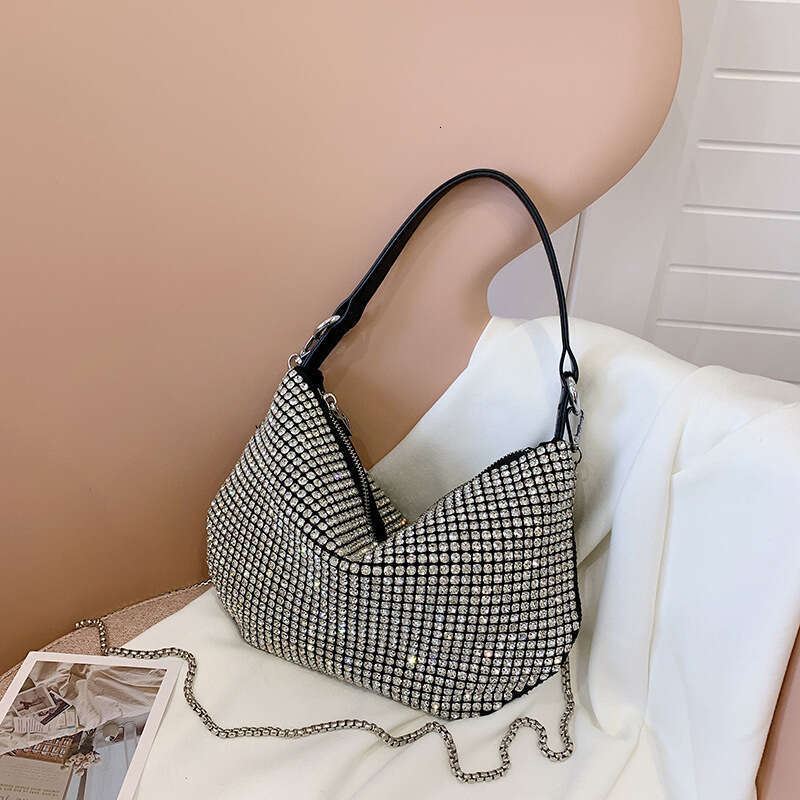 Niche Super A Water Bright Dia Bag for Women Instagram Fashion Single Shoulder Underarm Internet Celebrity Live Streaming Handheld Crossbody Bag, 2024