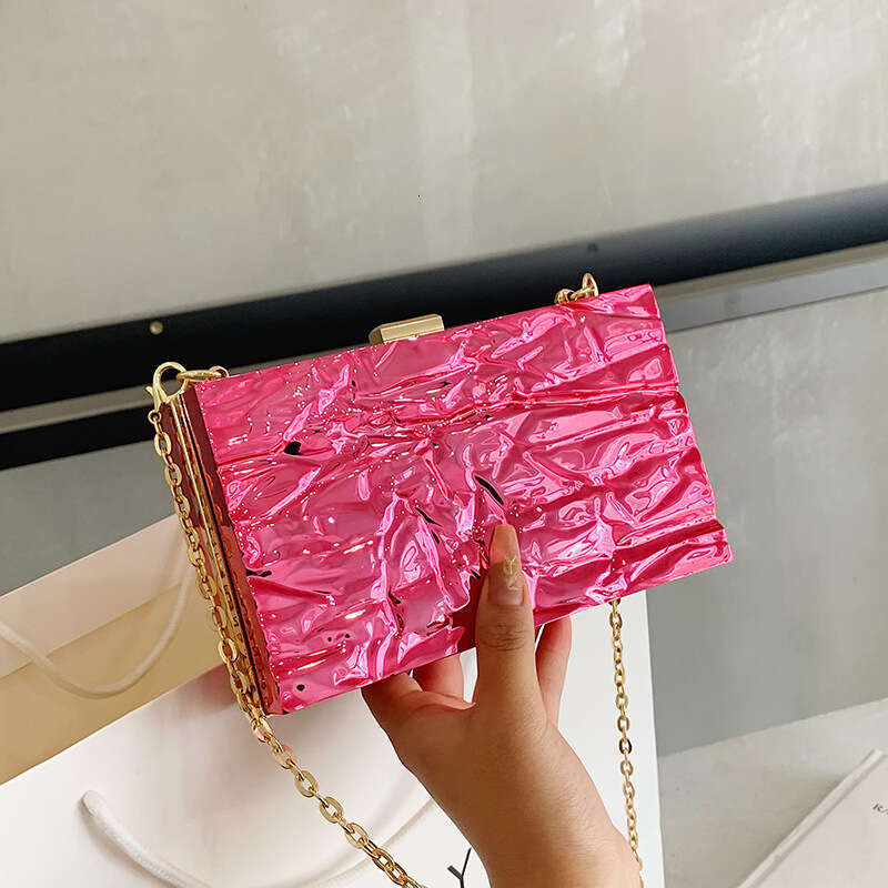 Bag women's Korean version fashionable candy colored western-style handbag Instagram internet famous ice crack crossbody bag 2024 new style tempe
