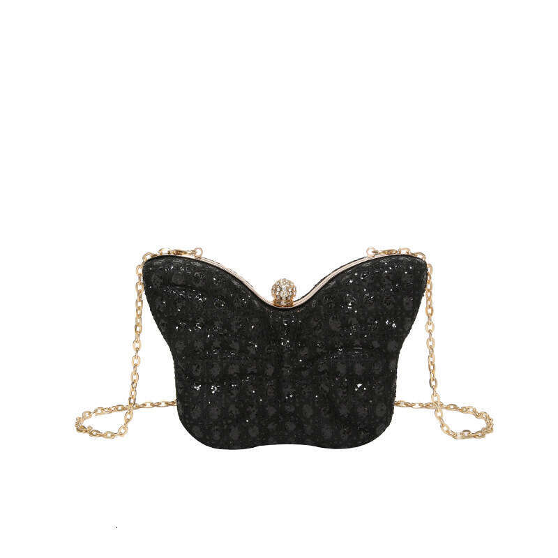 Opposite sex female ins style forest butterfly clip small square ba internet celebrity chain crossbody mouth red envelope 2024 new casual fashion tren