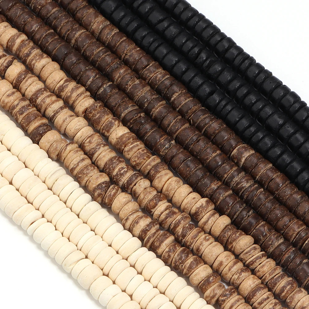 110300 pieces of round coconut shell wooden beads colorful loose used for jewelry making DIY necklace bracelet accessories 241212