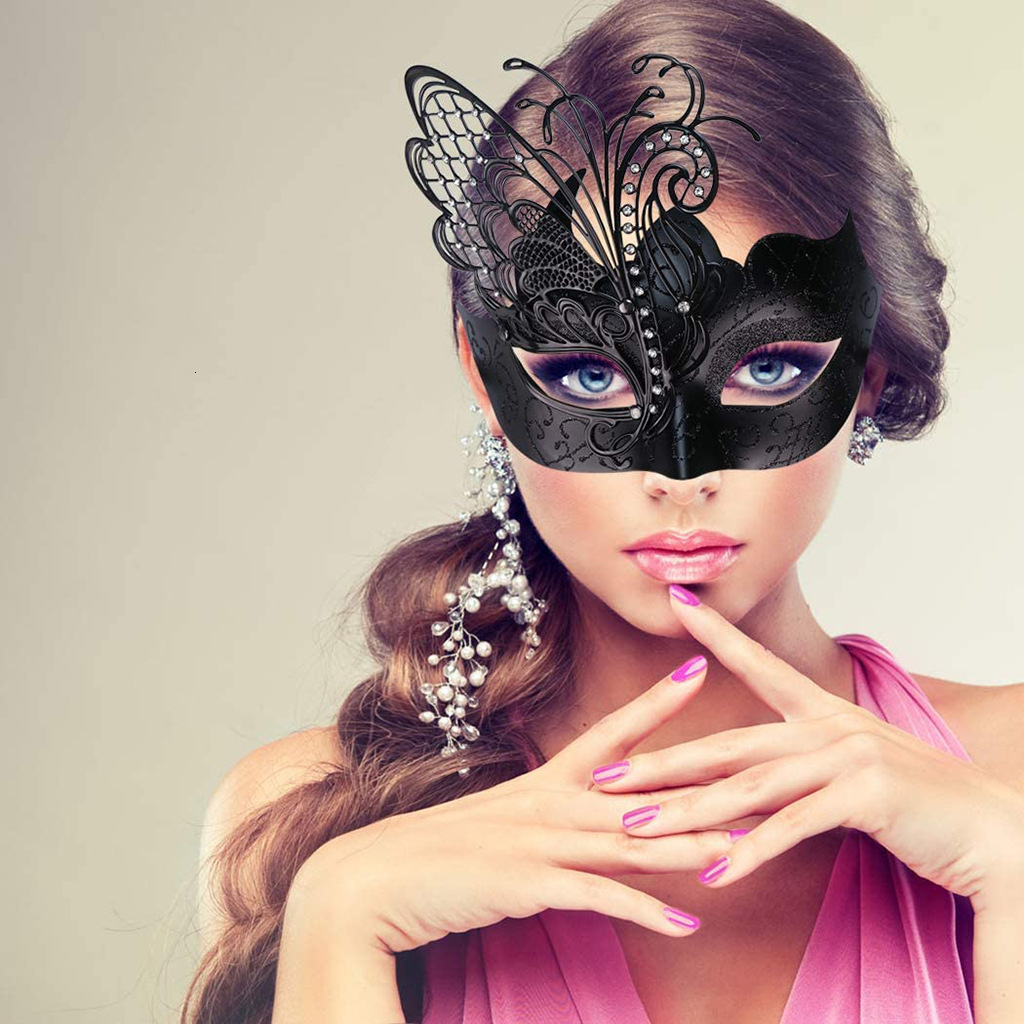 Metal Iron Butterfly Makeup Ball Halloween Carnival Easter Performance Party Mask