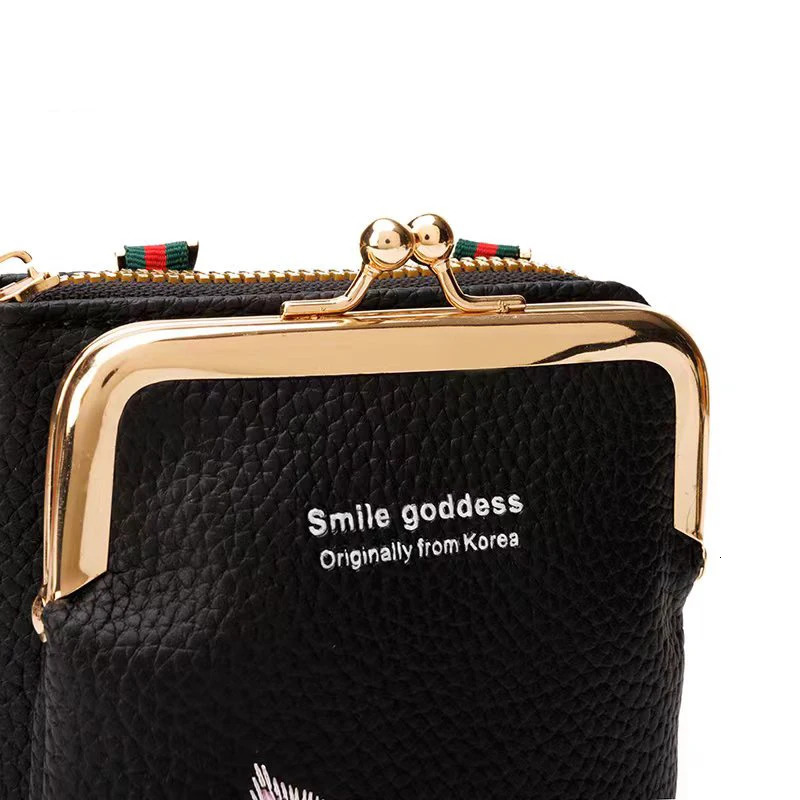 Womens handbag mobile wallet shoulder bag womens womens wallet clutch PU leather cross body bag 241213