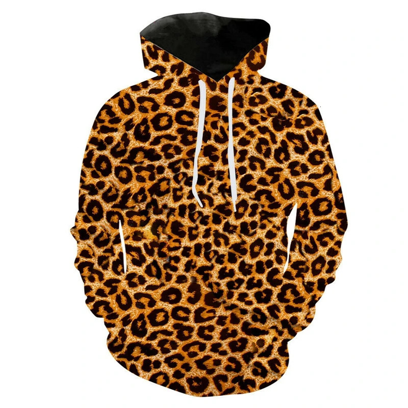 Natural animal leopard hoodie 3D cheetah print cheetah hoodie mens fashion sportswear hoodie mens clothing 241214