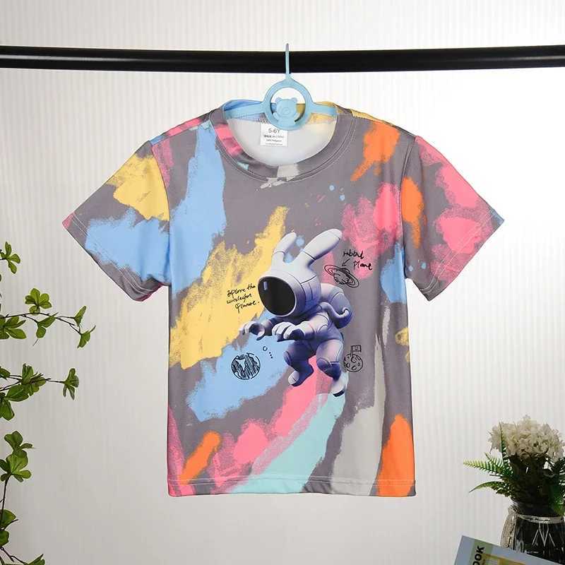 Clothing Sets Summer Children Girls Clothes Baby Boy Cartoon Rabbit Tshirts and Pants 2 Pieces Set Kid Tie Dye Top Bottom Outfits Tracksuits H241214