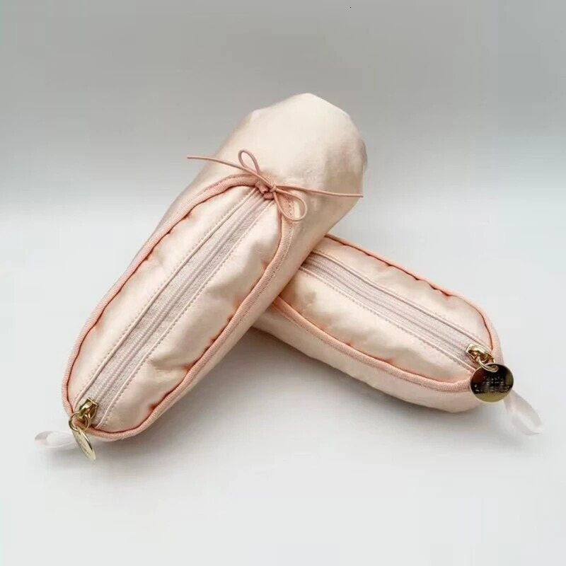 Pink ballet shoes satin student pencil case multifunctional cosmetics direct 241212