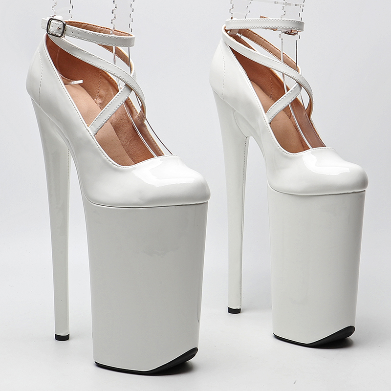 Leecabe 26Cm/10Inches Patent Upper Sexy Exotic High Heel Platform Party Sandals Pole Dance Shoes