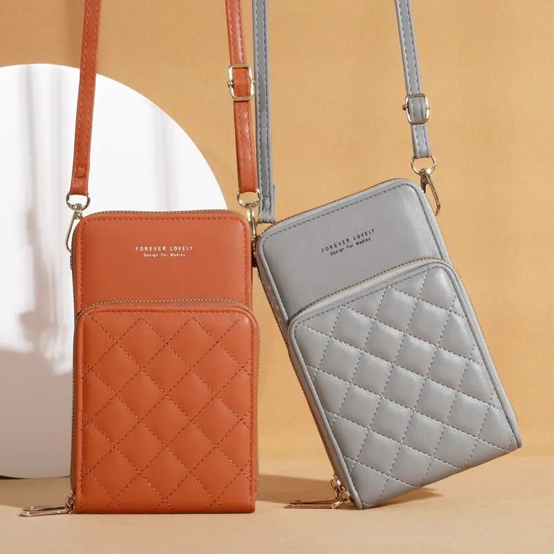 Mobile Phone Bag Female Student Shoulder Small Shoulder Bag Pocket Change Bag Hand in Hand with Wallet Mobile Phone Bag 241213