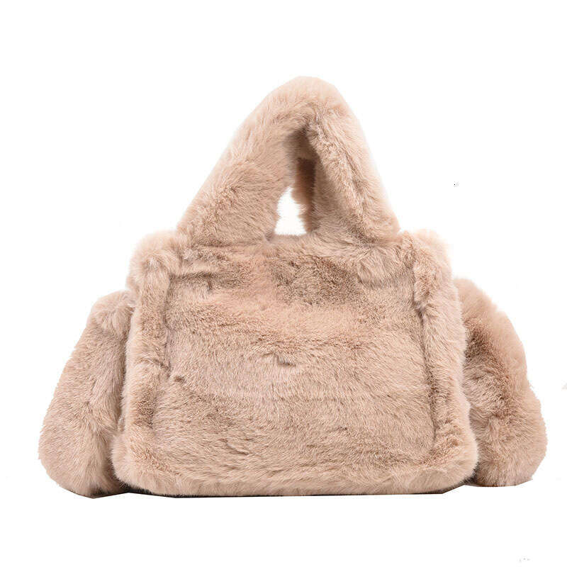 Plush handbag for women, trend, trendy, cool, versatile, tote niche plush single shoulder crossbody bag, 2024 new style, chic and elegant clothing