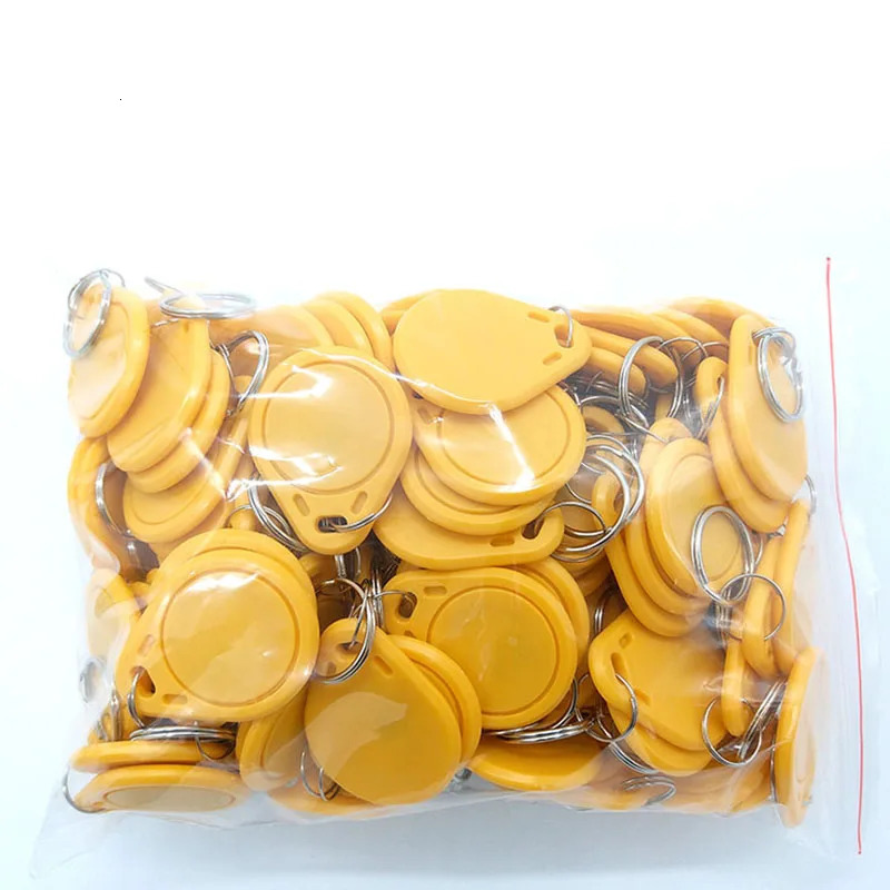 100pcs UID RFID tag keyfob for 13.56MHz Writable Block 0 HF ISO14443A for card replication 241209