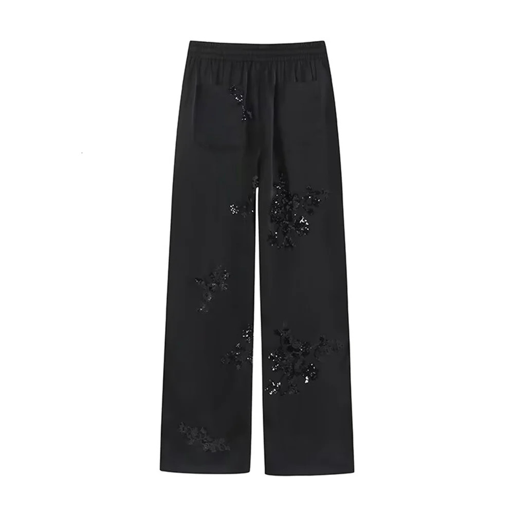 Zarb Spring Summer Womens Wear European and American Heavy Industry Embroidered Shirt Pant Set 241209