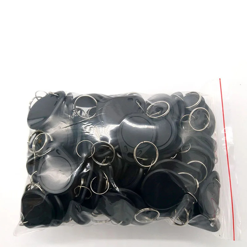 100pcs UID RFID tag keyfob for 13.56MHz Writable Block 0 HF ISO14443A for card replication 241209