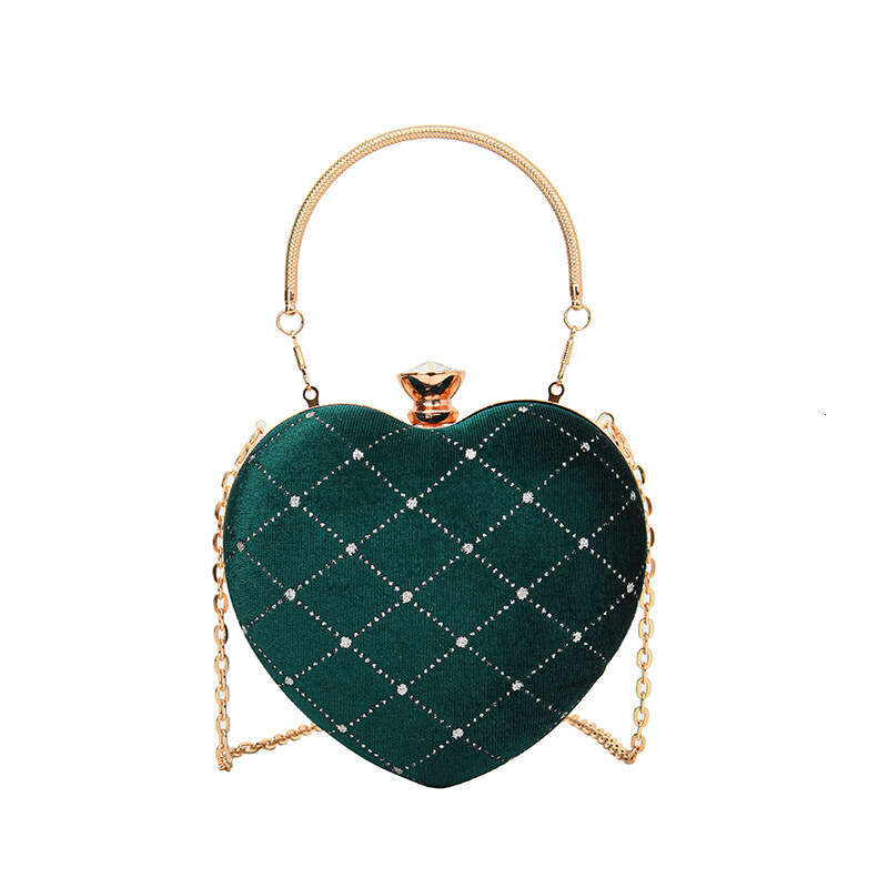 Unique small bag for women, super popular hand-held heart-shaped niche single shoulder crossbody chain bag, 2024 new casual versatile fashion clothing