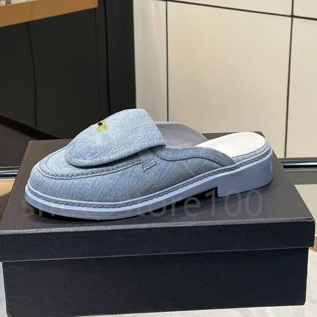 Dress Shoes Slippers Designer Loafers Fall Leather Ringer Small Leather Shoes High-quality Women oxford Single Foot Metal Buckle Black Single shoe Ballet Flats bag