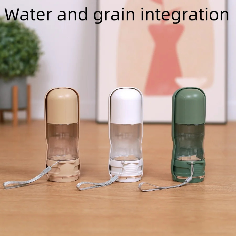 free shipping 2 in 1 Portable Food Cat Outdoor Travel Drinking Bowls Water Dispenser For Dog Pets Feeder Bowl 241214