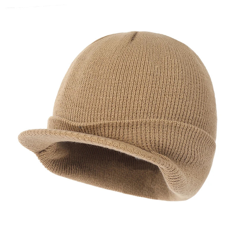 Mens Winter Warm Knitted Hat Outdoor Bicycle Knitted Baseball Hat Casual Skull Bear Hip Hop Womens Ski Slow Fashion Hat 241211