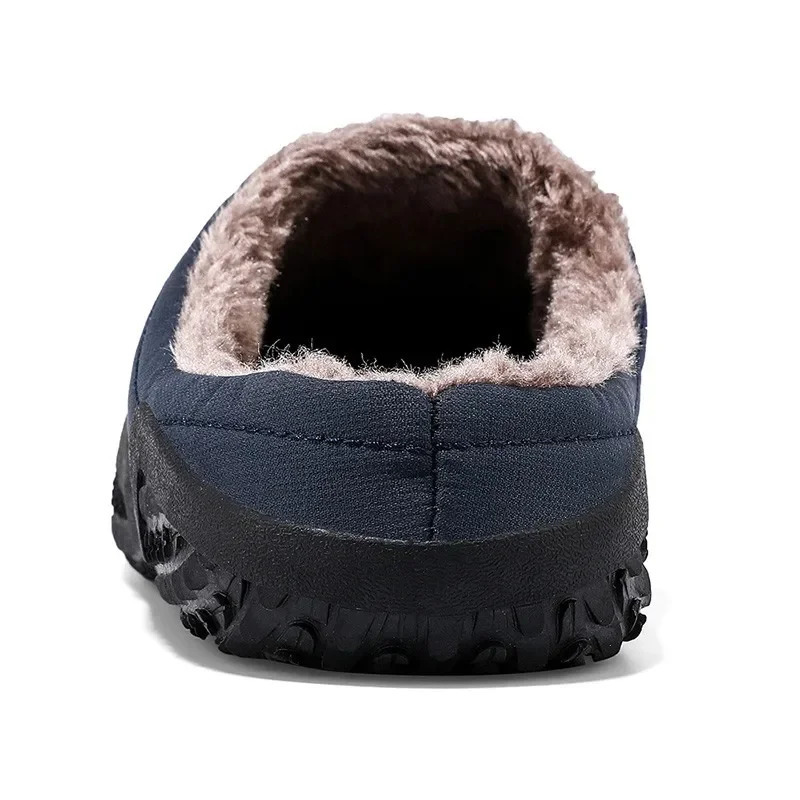 Winter Warm Men Slippers With Plush Plus 3747 Indoor Cotton Shoes Nonslip Home Mens Slides Long Fur Bedroom Unisex 241214