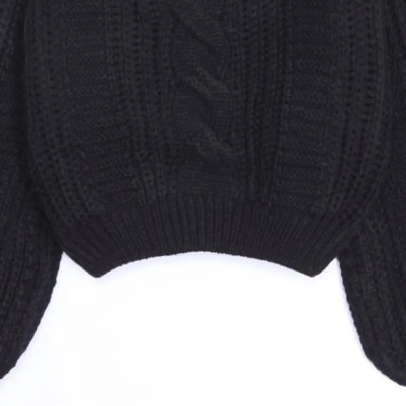 OMCHION Sueter Mujer 2024 Knitted Korean Big Red Twisted Sweater Womens Thick Ugly Zipper 241211