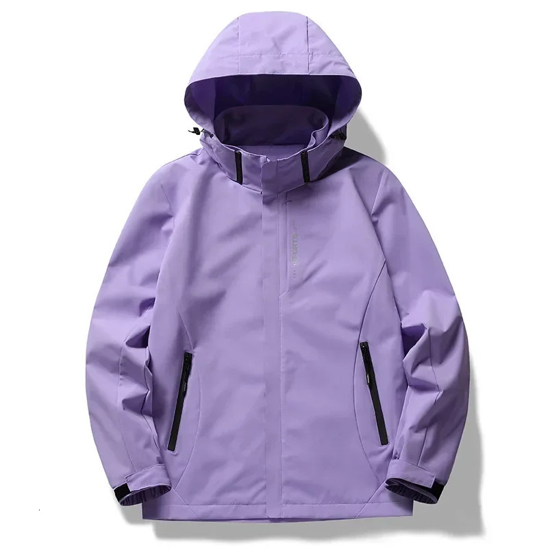 Fashionable outdoor jacket womens single-layer hood interchangeable coat autumn comfortable casual long sleeved waterproof 241214