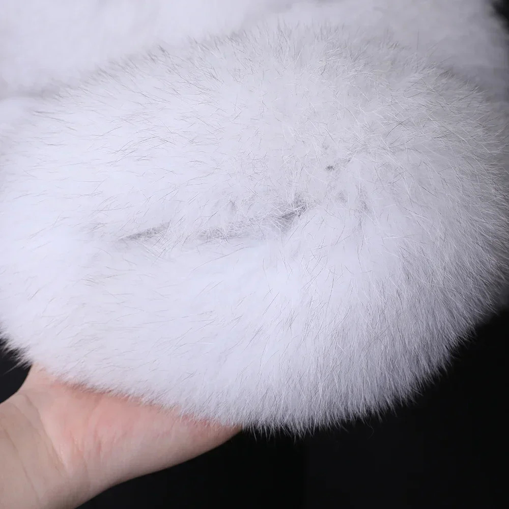 Maomaokong Real Fur Jacket Women Winter Short Natural real Fox Lady Zipper Coat Female Warm with Collar 241211