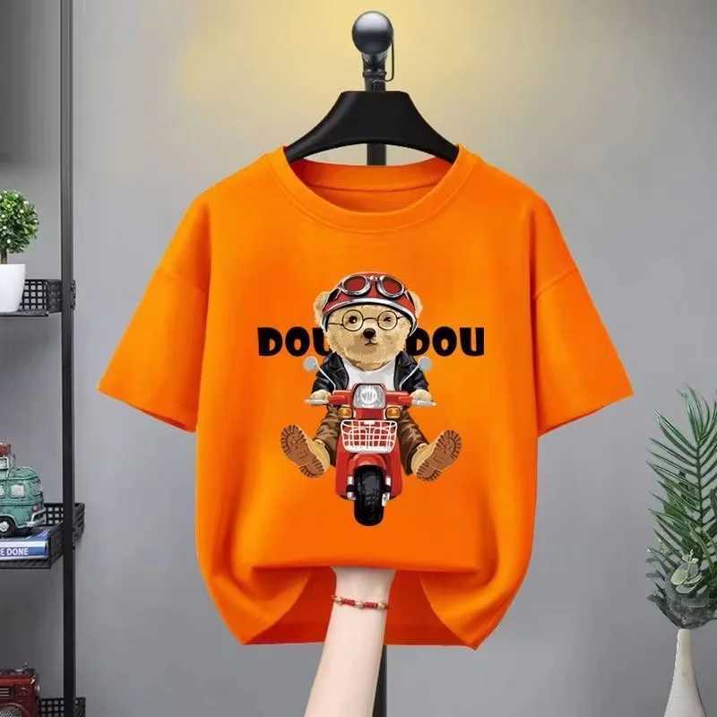 Clothing Sets Summer Baby Boy Clothes Set Printed Bear Short Sleeve T-shirts and Shorts 2 Pieces Suit Casual Kid Children Top Bottom Outfits H241214