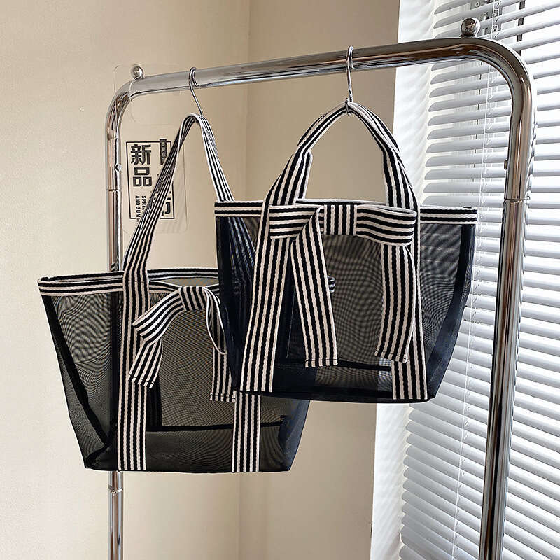 minimalist Korean transparent single shoulder tote bag ins niche fashion large capacity multifunctional handbag armpit 2024 new style chic and elegant