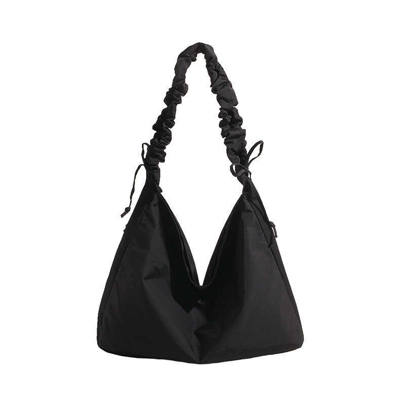 Korean version simple capacity class commuting niche nylon single shoulder crossbody large bag for women 2024 new casual versatile fashion clothing
