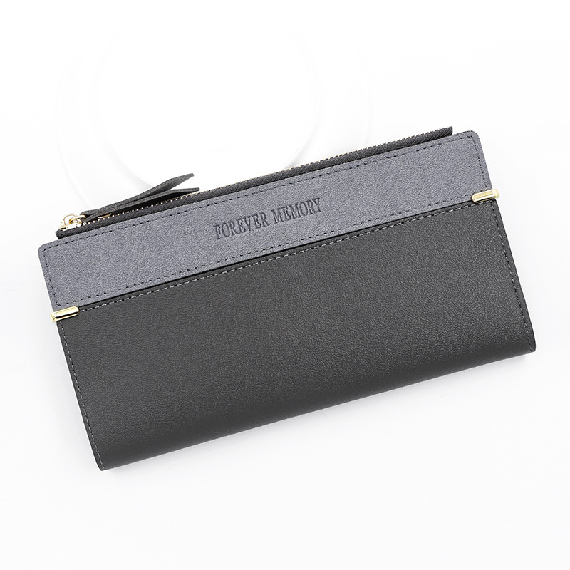 Wallet Designer Splices Leather Solid Color Fashion Wallet Handbag Card Bag