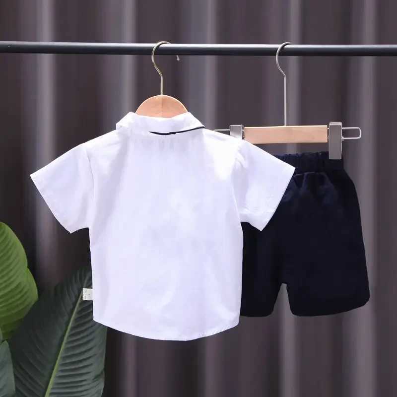 Clothing Sets New Summer Children Baby Girls Boys Clothes Infant T Shirt Shorts 2pcs/Set Kids Cotton Causal Toddler Costume 1 2 3 4 YEARS H241214