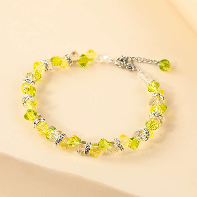Women's Beaded Simple Fashion Crystal Bracelet, Sweet and Elegant, Korean Style Strings Bracelet
