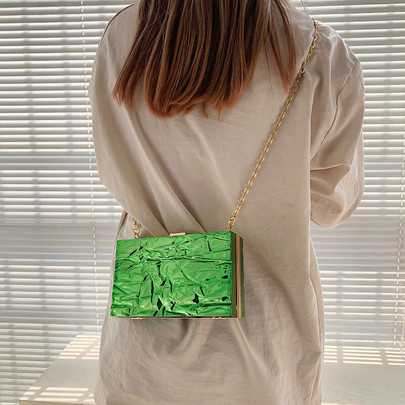 Bag women's Korean version fashionable candy colored western-style handbag Instagram internet famous ice crack crossbody bag 2024 new style tempe