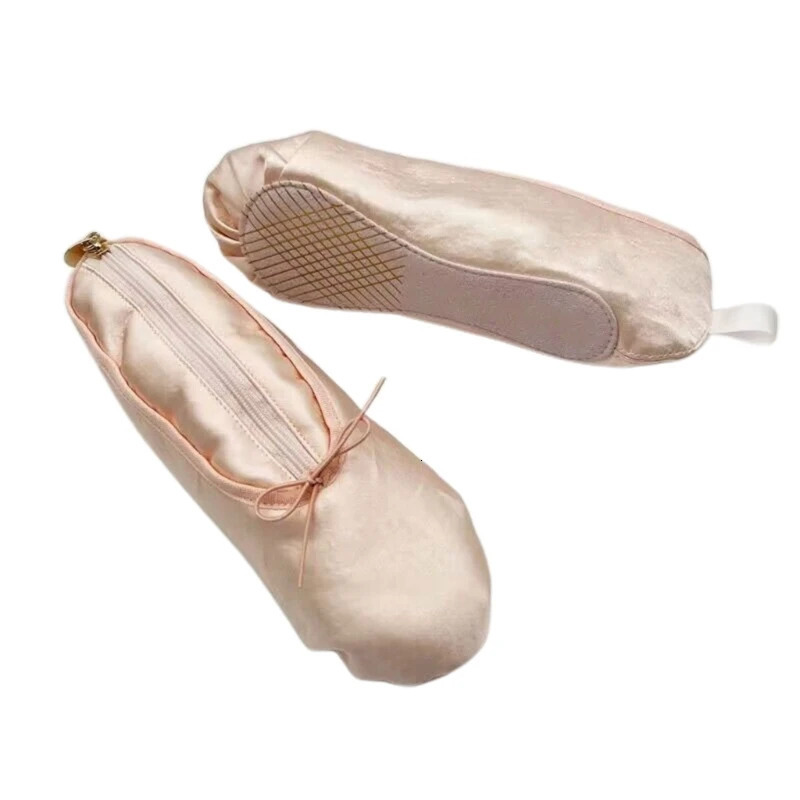 Pink ballet shoes satin student pencil case multifunctional cosmetics direct 241212