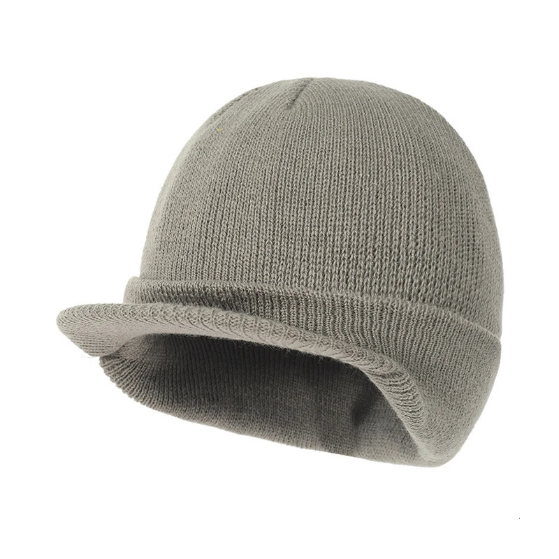 Mens Winter Warm Knitted Hat Outdoor Bicycle Knitted Baseball Hat Casual Skull Bear Hip Hop Womens Ski Slow Fashion Hat 241211