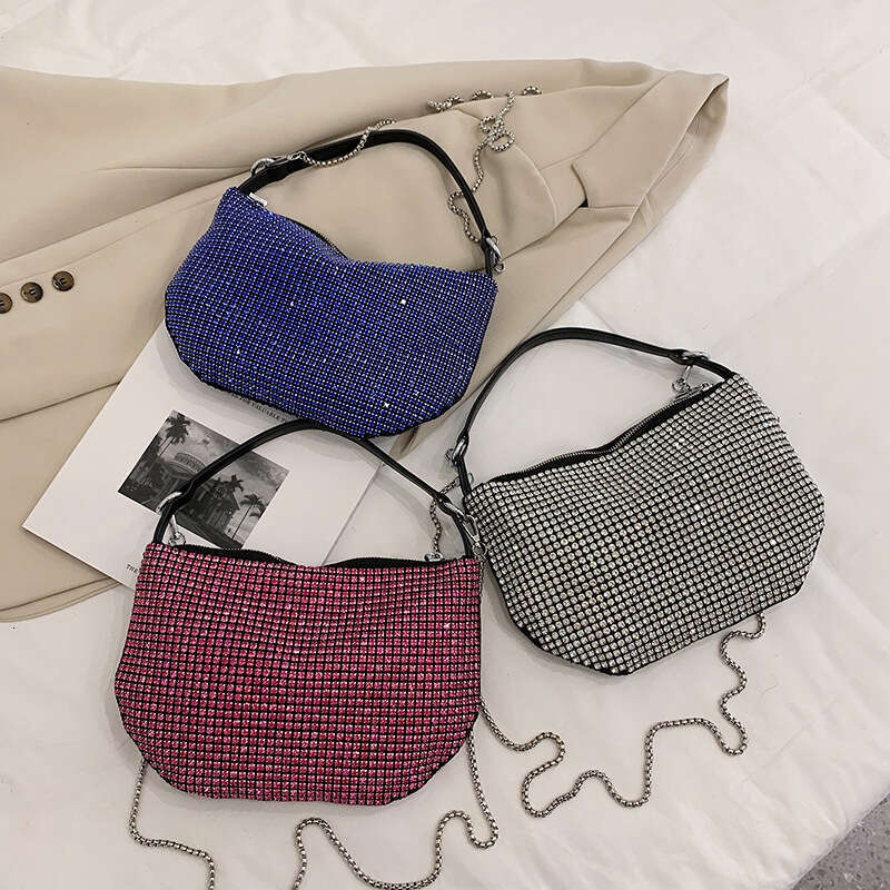 Niche Super A Water Bright Dia Bag for Women Instagram Fashion Single Shoulder Underarm Internet Celebrity Live Streaming Handheld Crossbody Bag, 2024