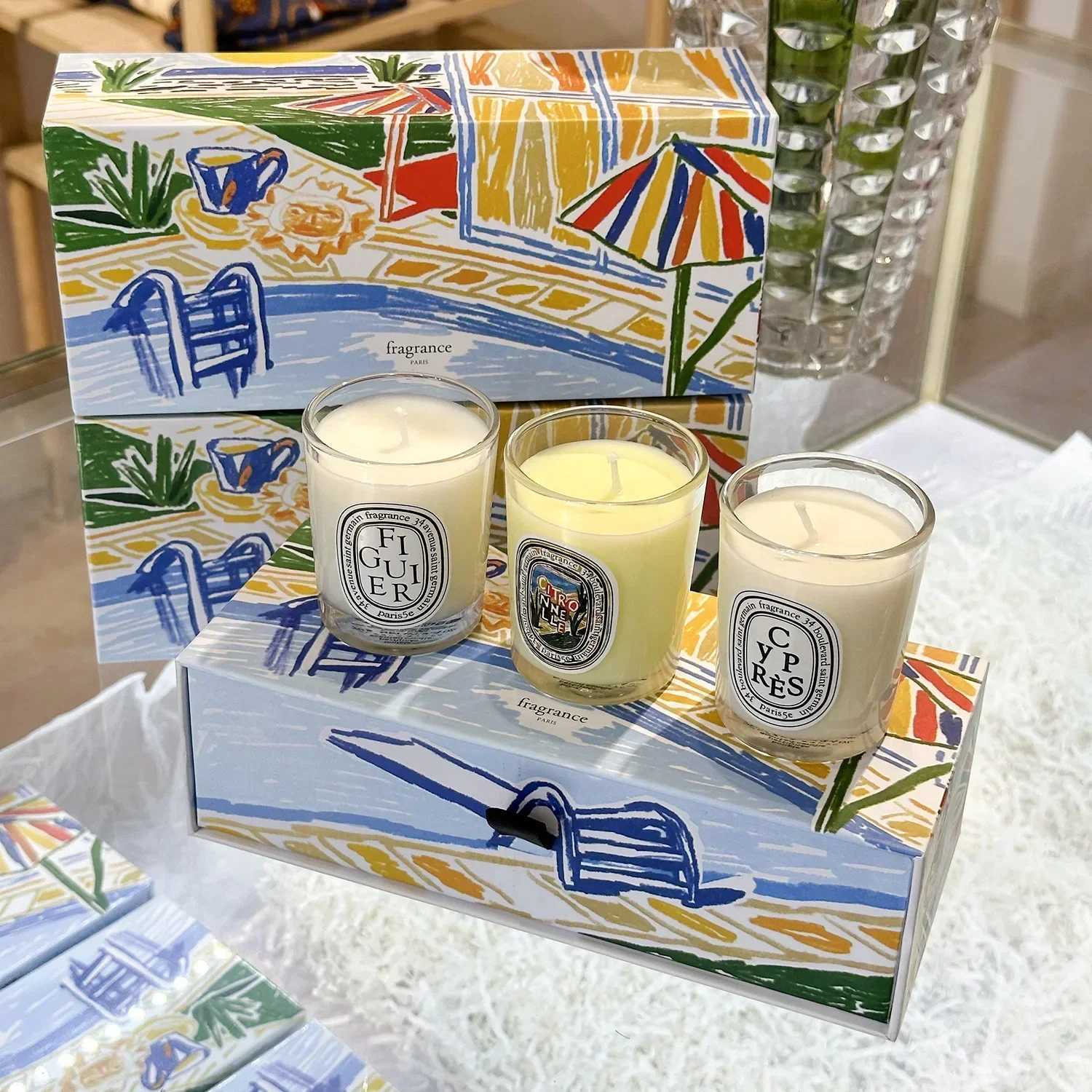 Diptyques Aromatherapy Candle Natural Plant Scented Candles French Fragrance Fresh And Elegant Lasting Air Companion Aroma GiftC250314