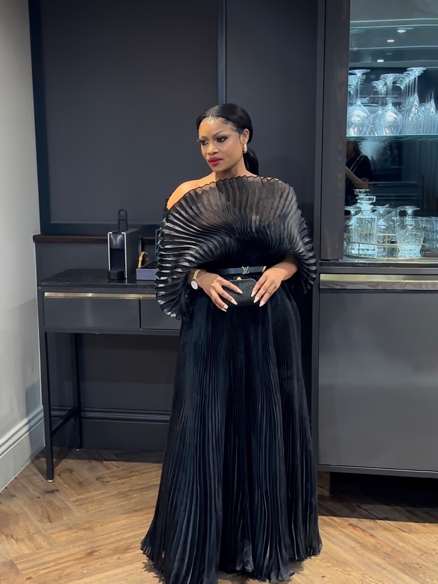 Miyake Folds Fall New Hand-Pleated Loose Plus-Size Women's Evening Dress