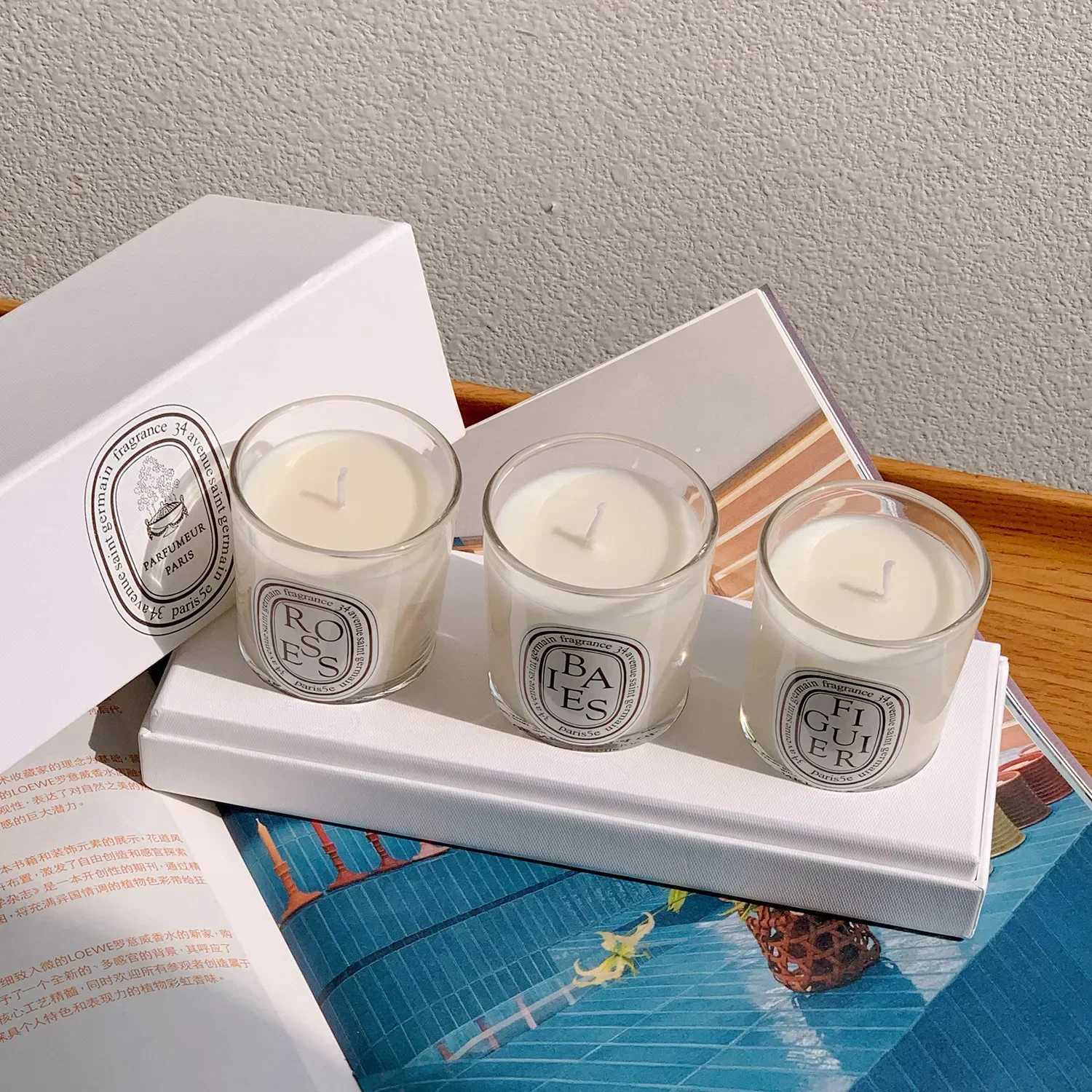Diptyques Aromatherapy Candle Natural Plant Scented Candles French Fragrance Fresh And Elegant Lasting Air Companion Aroma GiftC250314