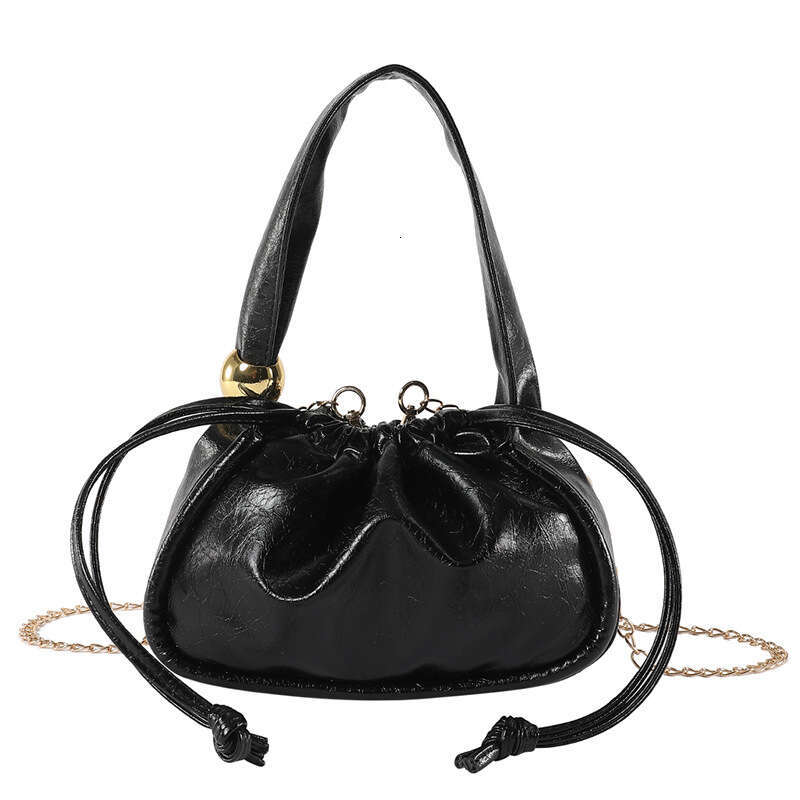 French style trendy handbag for women 2024, high-quality hand-held water bucket, lucky spicy girl niche single shoulder crossbody bag, 2024 new casual
