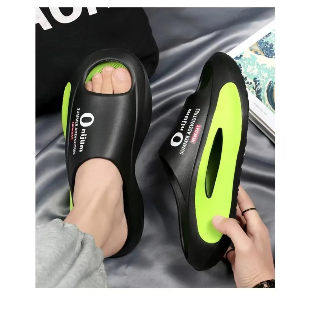 Women Men Slippers EVA Softsoled Wearresistant Platform Slides Sandals Indoor Outdoor Walking Beach Shoes 241214
