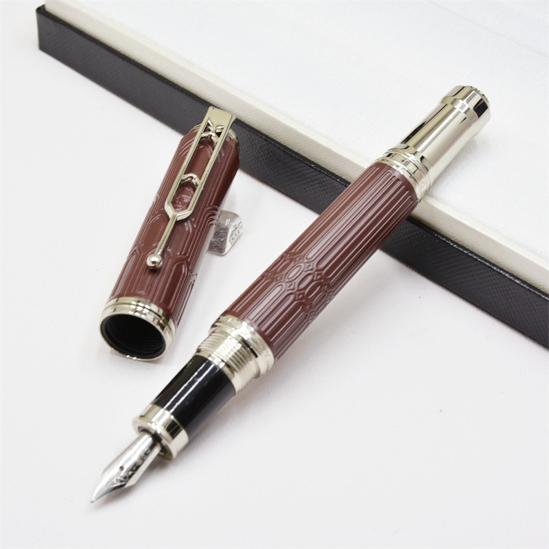 Luxury Limited Edition Writer VH Ink Pens Black Red Ballpoint Rollerball Fountain Writing Office Stationery Supplies With Statue In Clip