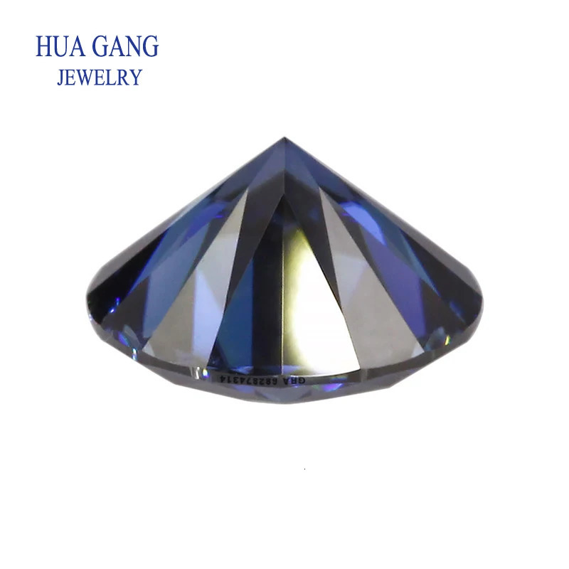 Royal Blue Loose Sapphire Gemstone 053ct Round Bead VVS1 Excellent Cutting Test Positive Diamond and GRA 241212