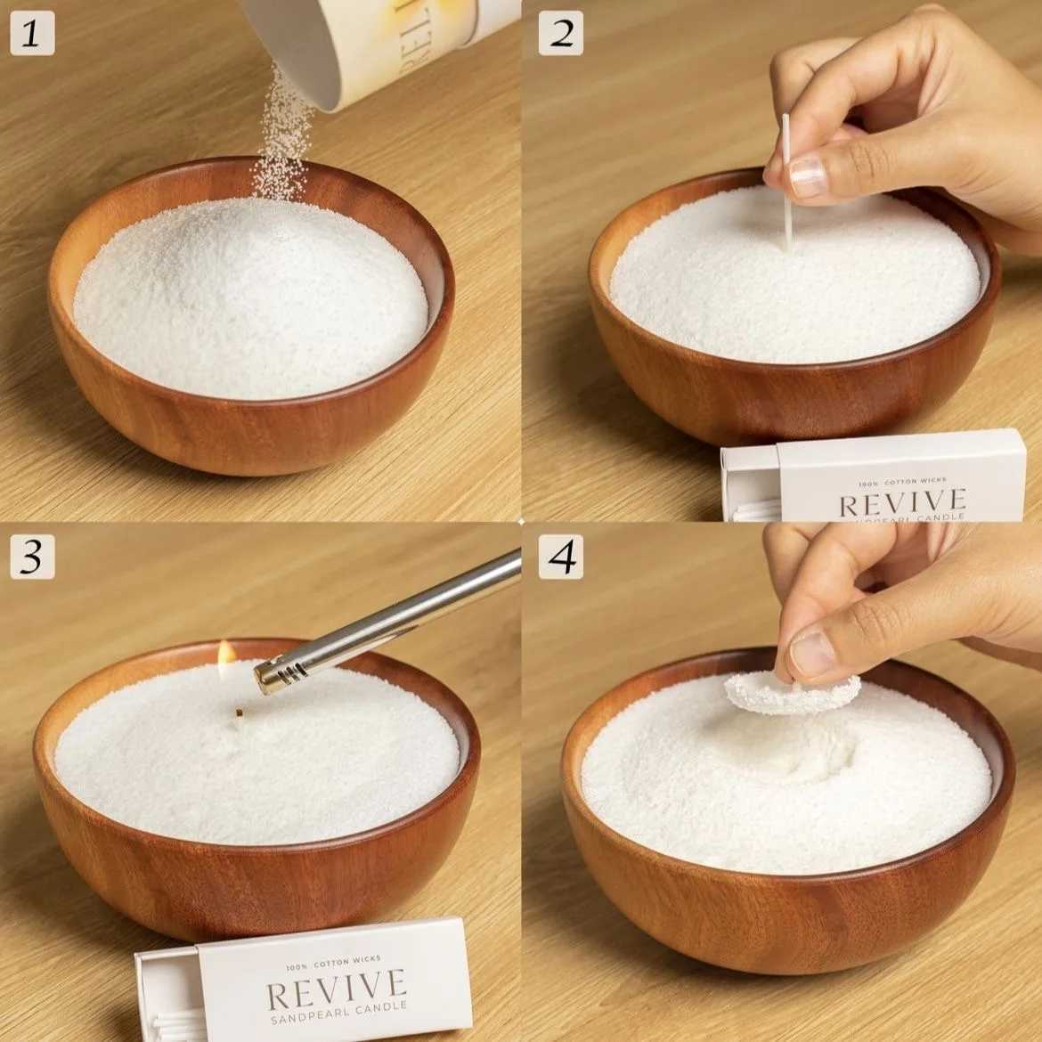 Ins Hot Pearled Candle DIY Sand Wax Scented Candle Set Floating Candles with Candle s Luxury Christmas Home DecorationC241214