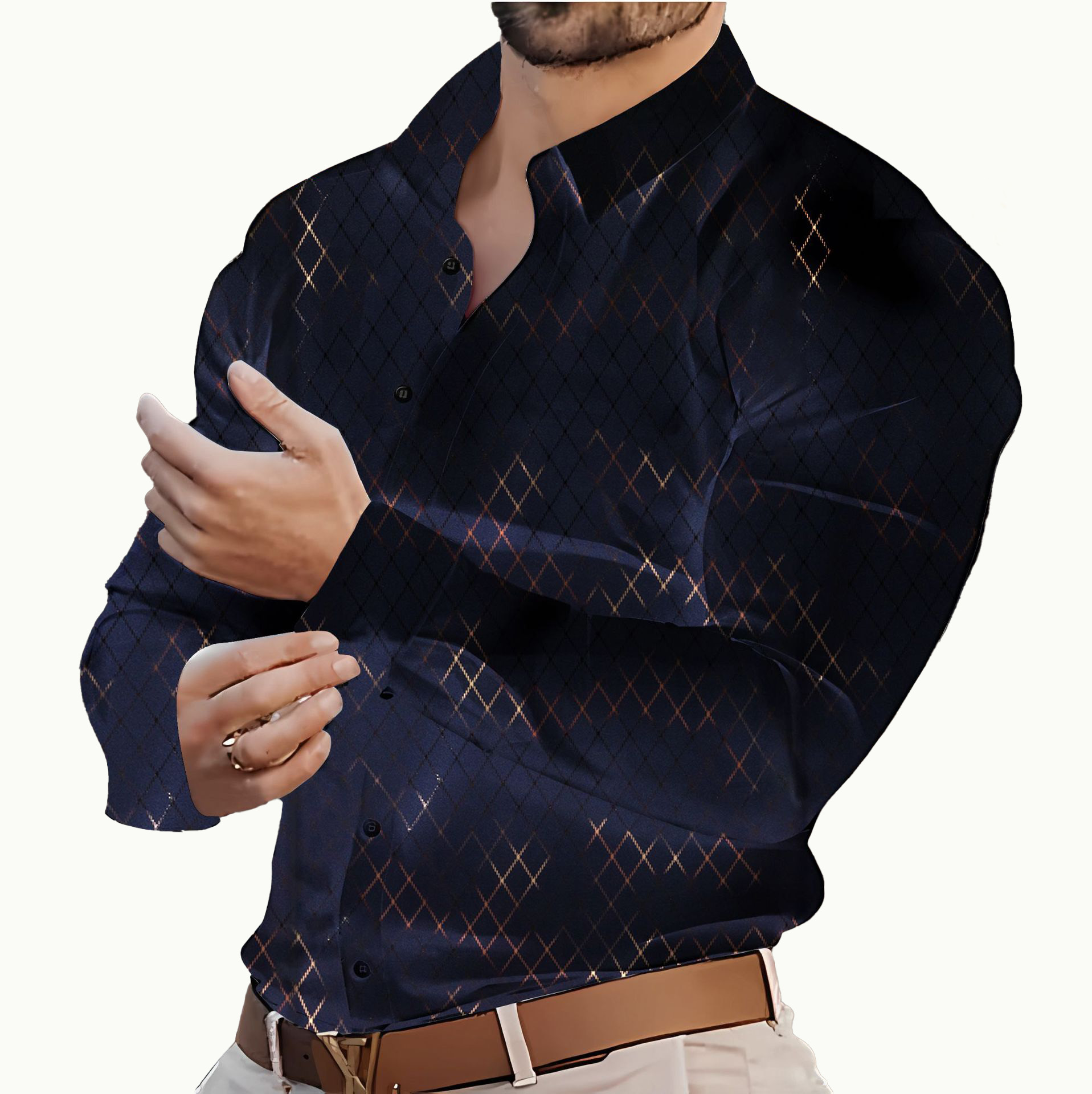 New Designer Long sleeved Casual Cotton Plaid Shirts For Men Fashion Comfortable Tops Clothing Camisa Blouse Chemise Wholesale High Quality Shirt Blou