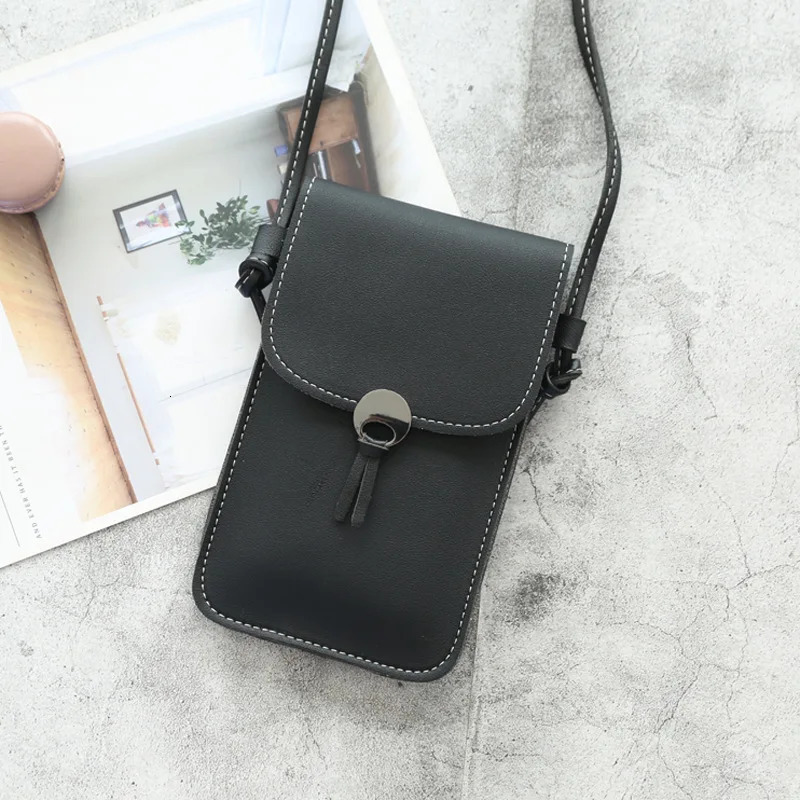 Women Wallet Bag Touch Screen Cell Phone Purse Bag Smartphone Wallet Tassel Leather Shoulder Strap Handbag Waterproof Women Bag 241213