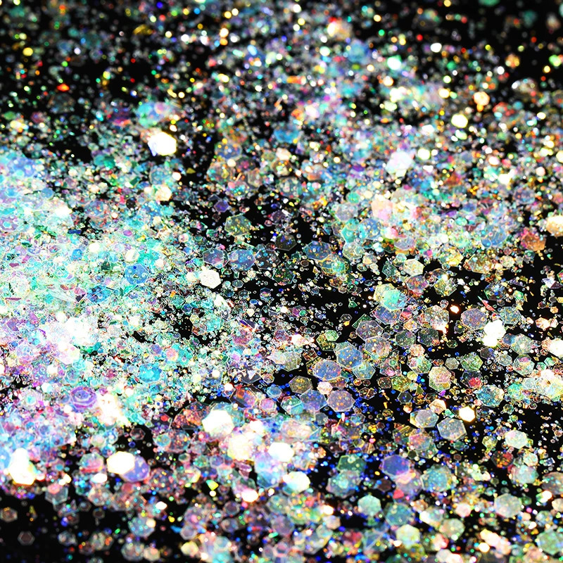 1 Box Aurora Nail Sequins Crystal Thin Irregular Butterfly Star Sparkly Flakes UV Gel Polish Manicure Art Decorations 241213