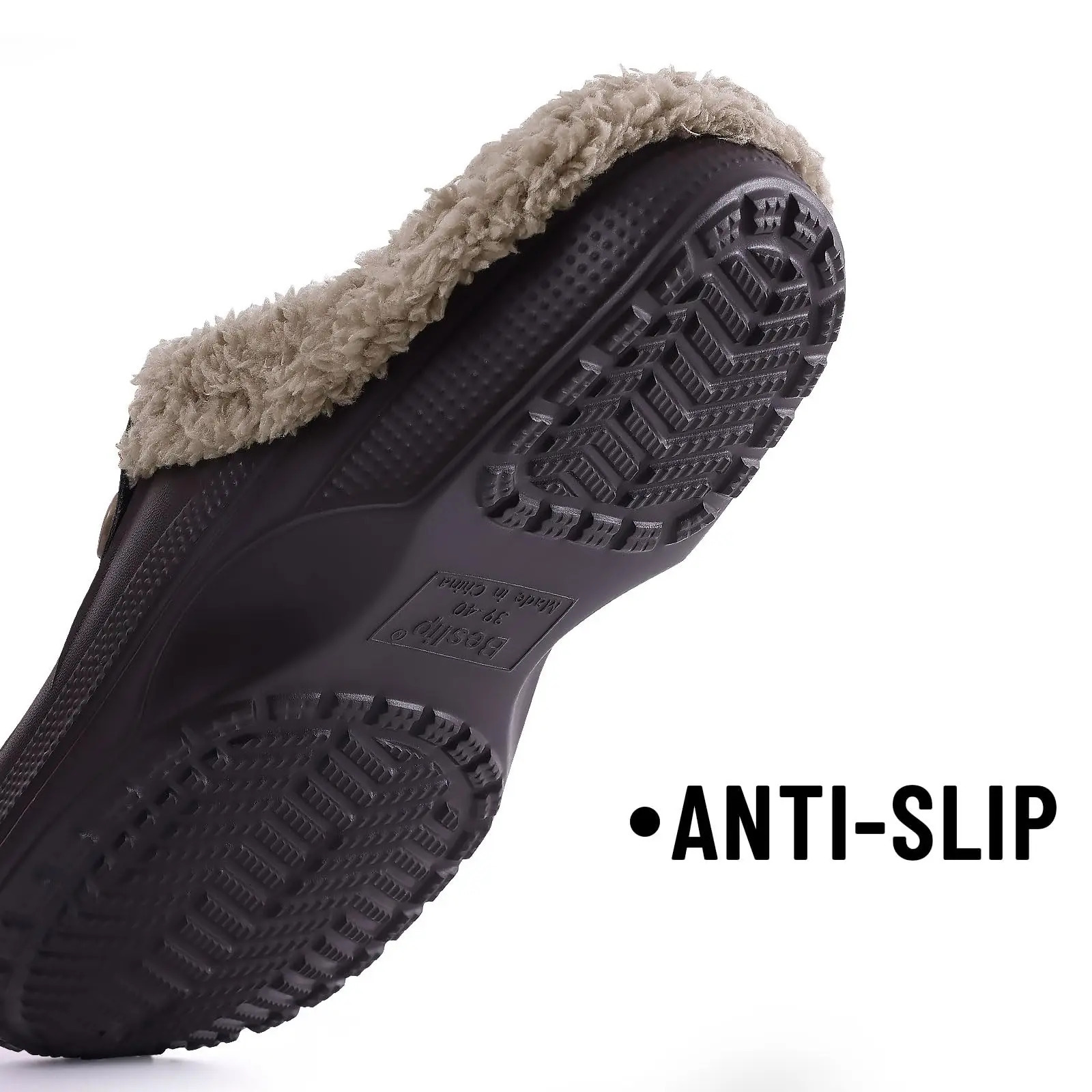 Asgard Winter Fur Furry Slippers For Men Outdoor Fashion Waterproof Plush Cotton Indoor Warm Cozy Nonslip Home Shoes 241214