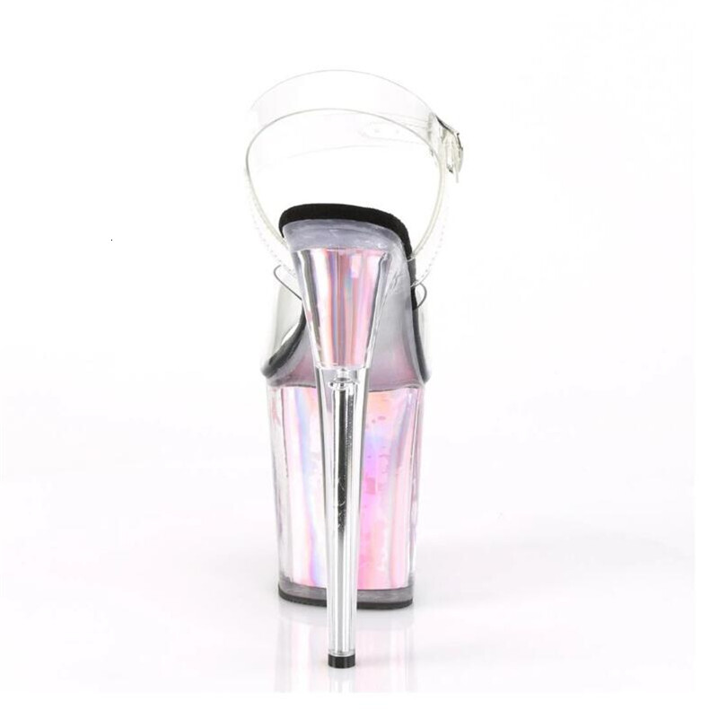BBZAI New Pattern Superior Quality Super High Heel Ladies 20Cm Crystal Thin Heels Sandals Shoes Waterproof 10Cm 34-45 46