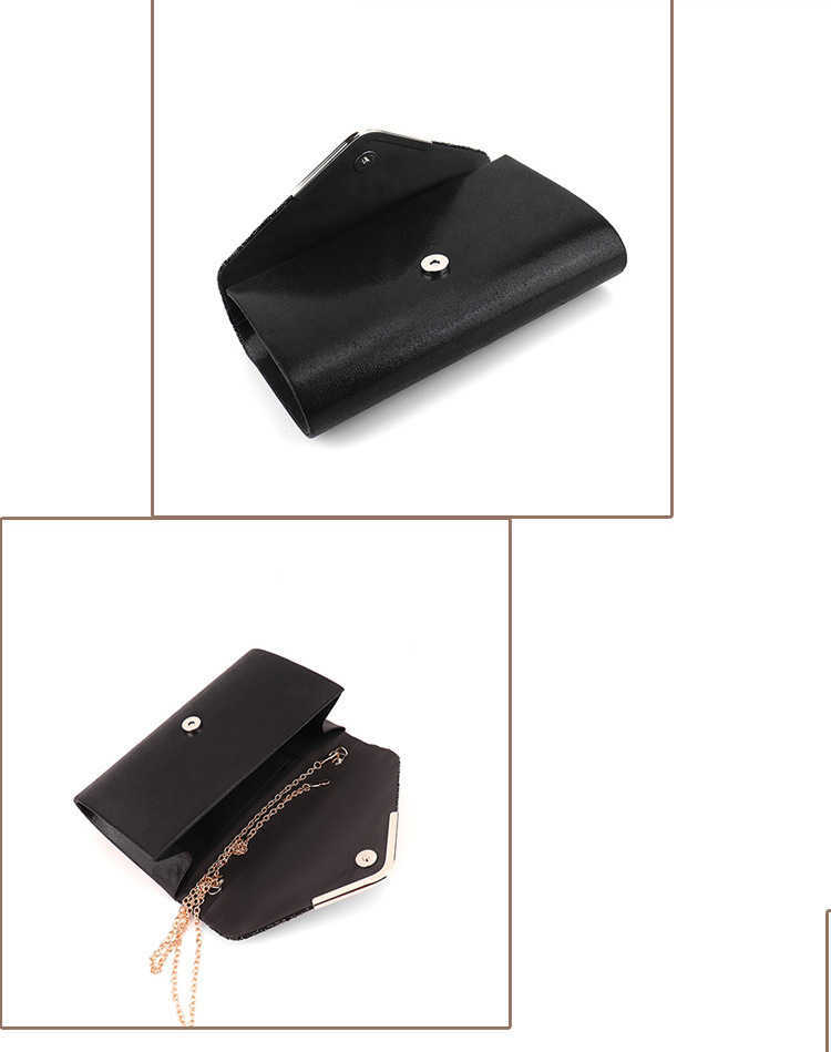 Clutch Bag Fashion New Style Pu Glitter Banquet Bag Makeup Bag Evening Dress Bag Women Tote Bag 240920