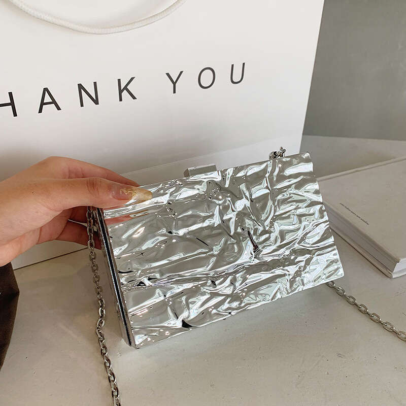 Bag women's Korean version fashionable candy colored western-style handbag Instagram internet famous ice crack crossbody bag 2024 new style tempe