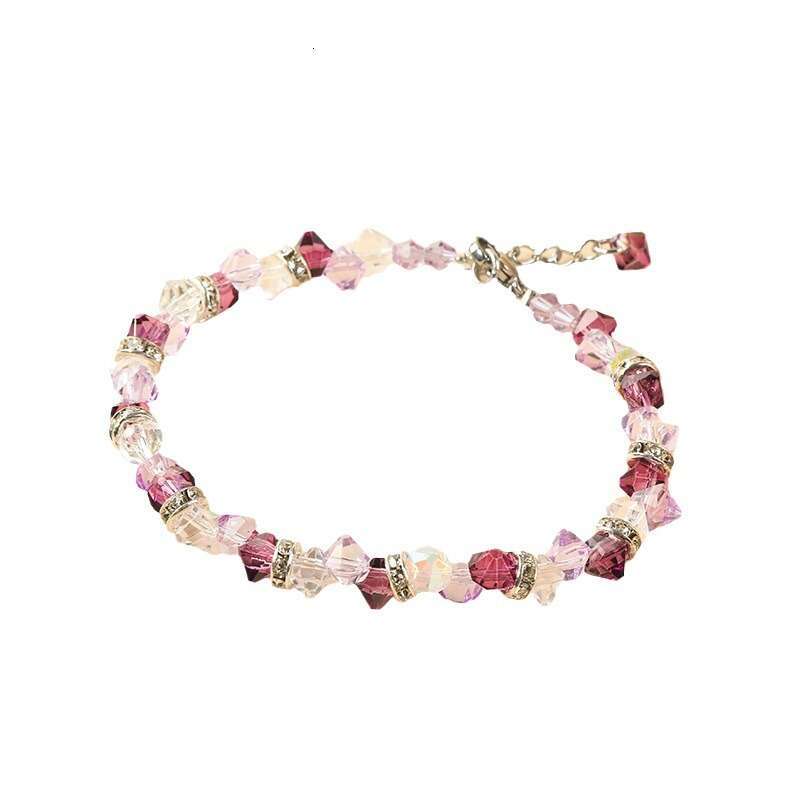 Women's Beaded Simple Fashion Crystal Bracelet, Sweet and Elegant, Korean Style Strings Bracelet